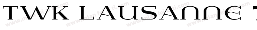 TWK Lausanne 750字体转换